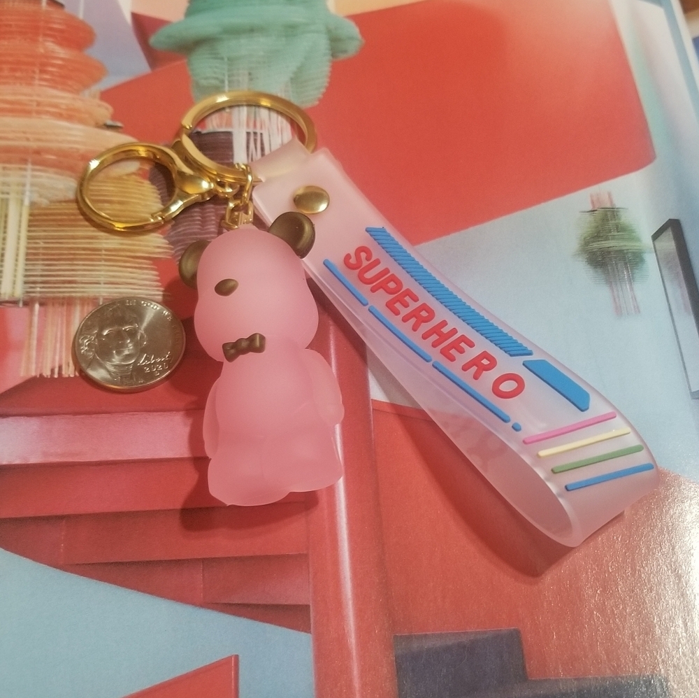 NEW Violent Bear Purse Charm Keychain